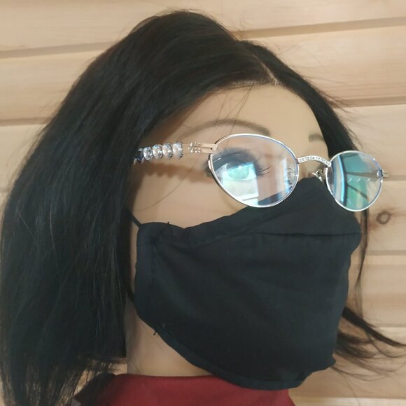 Oval Rhinestone Glasses - Picture 4 of 9